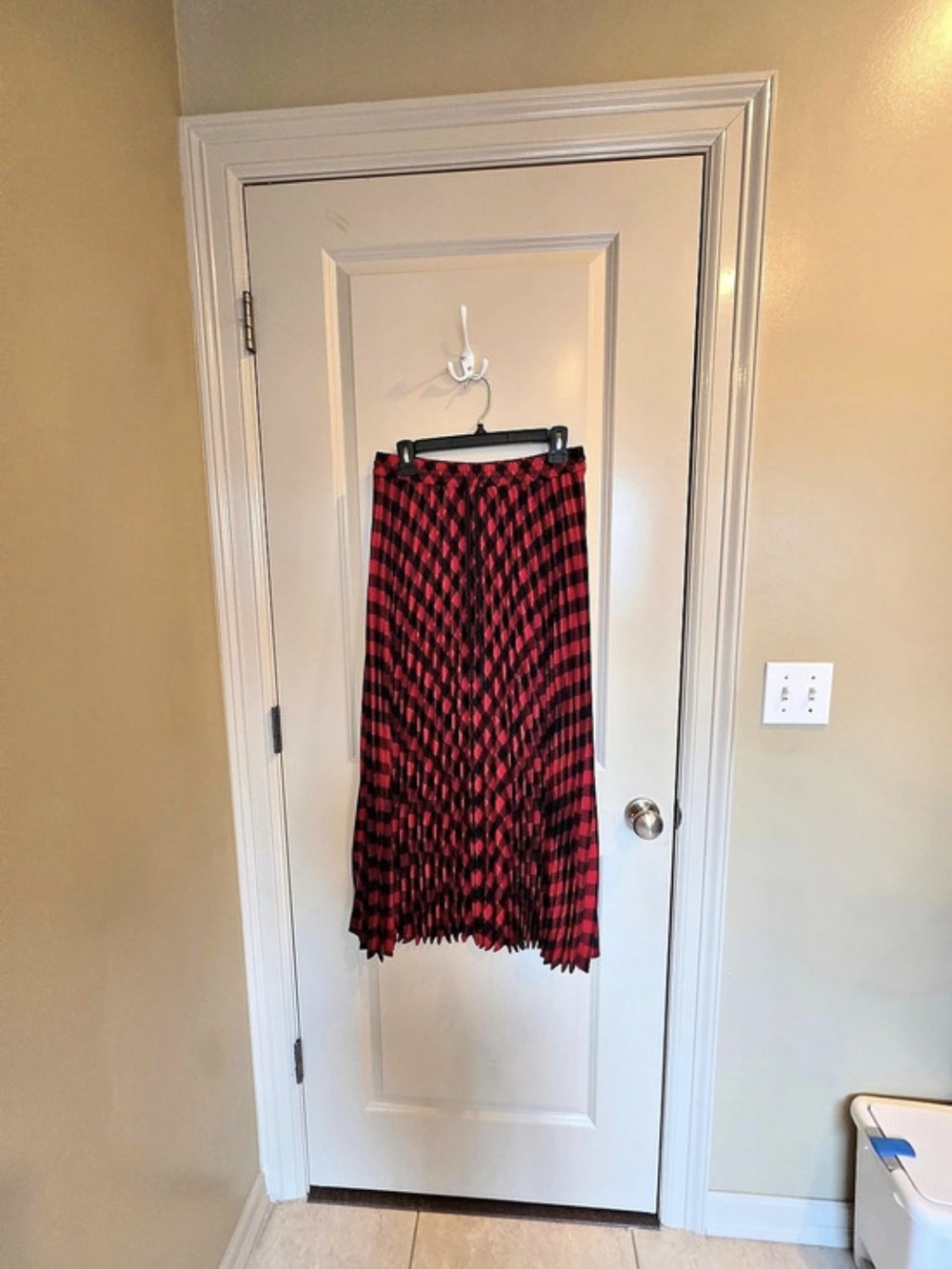 Woolwich For Target Red & Black Geometric Maxi Skirt